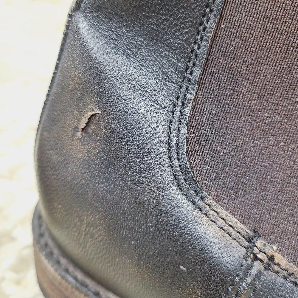 NEW FRYE Leather Distressed Tyler Chelsea Boots - Picture 8 of 8